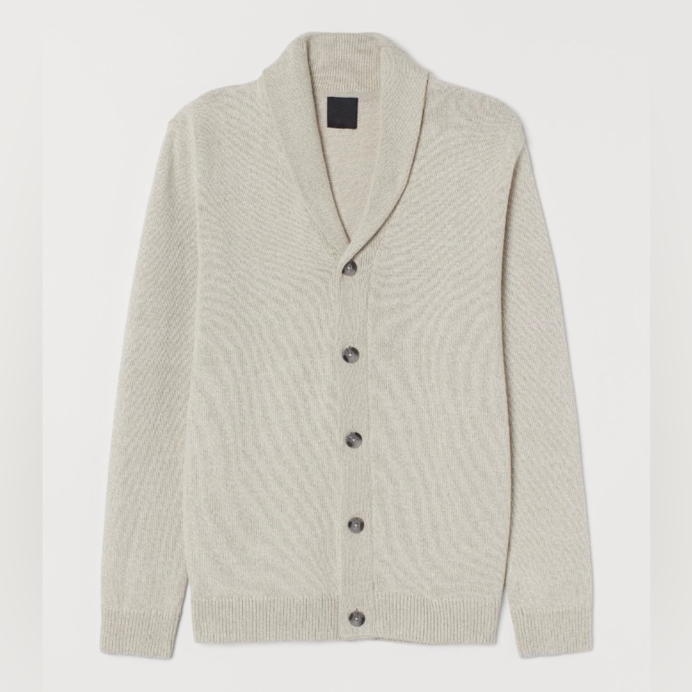 Shawl-collar Cardigan